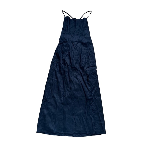 ASTR the Label Black Women's Brayden Lace-Up-Back Midi Dress Size Large NWOT - Picture 2 of 11